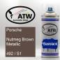 Preview: Porsche, Nutmeg Brown Metallic, 492 / S1: 400ml Sprühdose, von ATW Autoteile West.